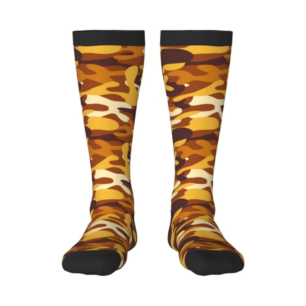 Balery Desert Camouflage Calcetines novedosos Calcetines deportivos Calcetines hasta la rodilla Calcetines de algodón Calcetines originales y geniales