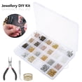 thumbnail image 2 of 2500Pcs Jewelry Making Kit Jewelry Accessory Kit For Jewelry Making With Pliers Ear Hooks Ear Plugs Diy Set Repair Tools For Beginners, 2 of 8