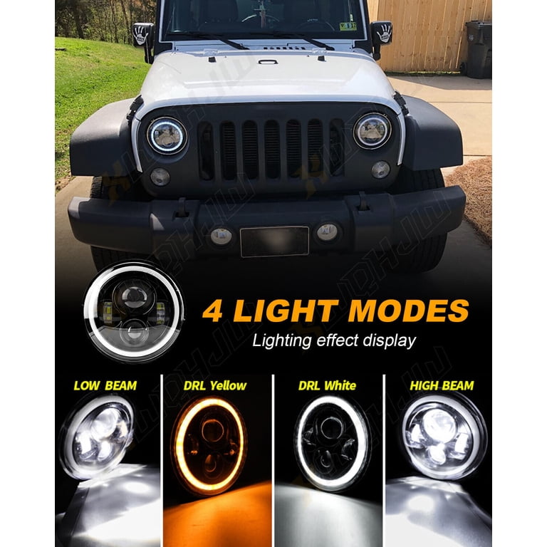 For 1967-1972 Chevy C10 Pair 7 inch Led Headlight Round DOT Approved Hi For 1967-1972 Chevy C10 Pair 7 inch Led Headlight Round DOT Approved Hi