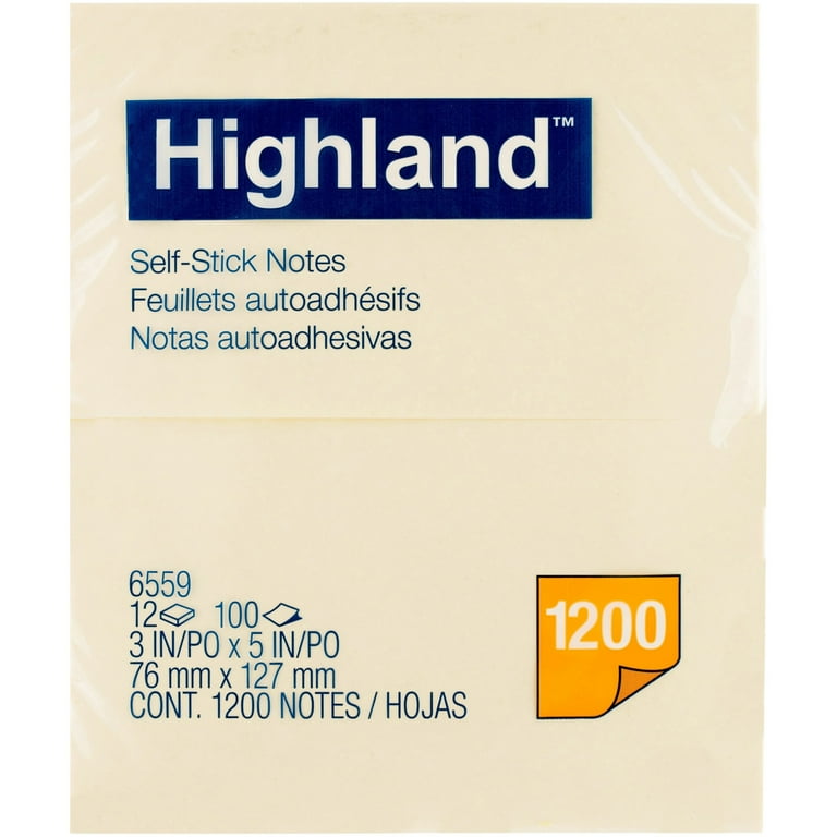 Self-Stick Note Pads, 3 Self-Stick Note Pads, 3