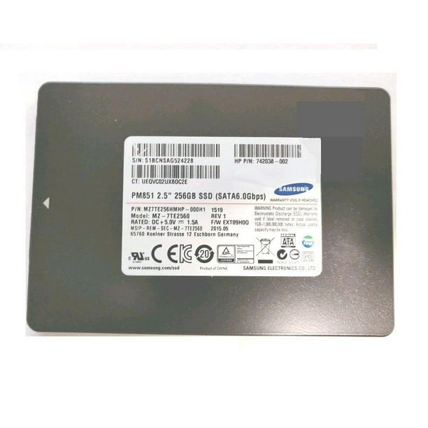 Politistation Tegn et billede Recept Genuine HP PM851 2.5" 7mm 256GB 6.0Gbps SSD Drive (U) 742038-002 -  Walmart.com