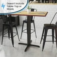 thumbnail image 3 of Flash Furniture Beverly 33'' x 33'' Restaurant Table X-Base with 4'' Dia. Bar Height Column, 3 of 6