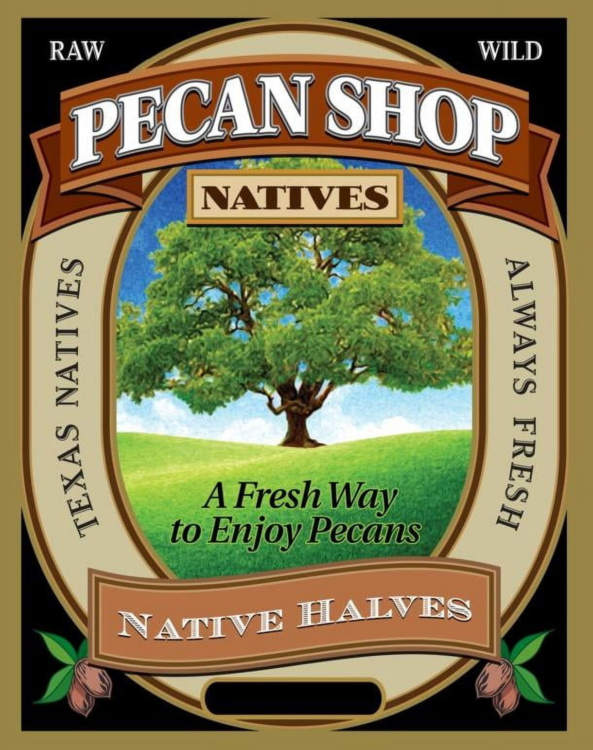 Just harvested Unsprayed Raw Wild-Harvested 2 lb Certified Pesticide-Free Fresh Texas Native Pecan Halves-Fresh Direct Ship