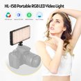 thumbnail image 2 of Luz de video LED RGB Luz de relleno bicolor 2600K-6000K CRI 96, 2 of 8