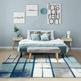 thumbnail image 6 of Luxe Weavers Art Deco Geometric Blue 9x12 Area Rug, Indoor Carpet, 6 of 7