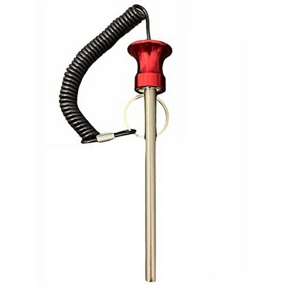 TreadLife Fitness Aluminum Weight Stack Pin | Magnetic | Locking Cable | Heavy Duty | Universal | 5 1/2" Pin Insert