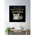 thumbnail image 2 of The Cat Care You Poster Wall Art, Modern Wall Decor, 24x24 UNFRAMED, 2 of 3