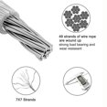 TUMALL Stainless Steel Wire Rope Picture Frame Rope Cable Kits for