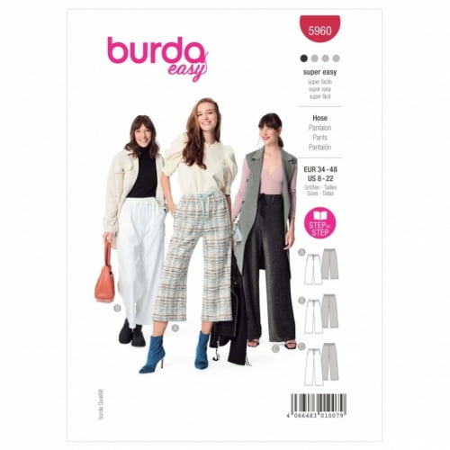 Burda Sewing Pattern 5960 Women 8-22 (34-48)