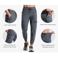 thumbnail image 5 of MASKERT Men's Cargo Pants-Quick Dry Hiking Pants Track Running Workout Athletic Travel Casual Outdoor Dark Gray（Size XS-XXXL）, 5 of 8
