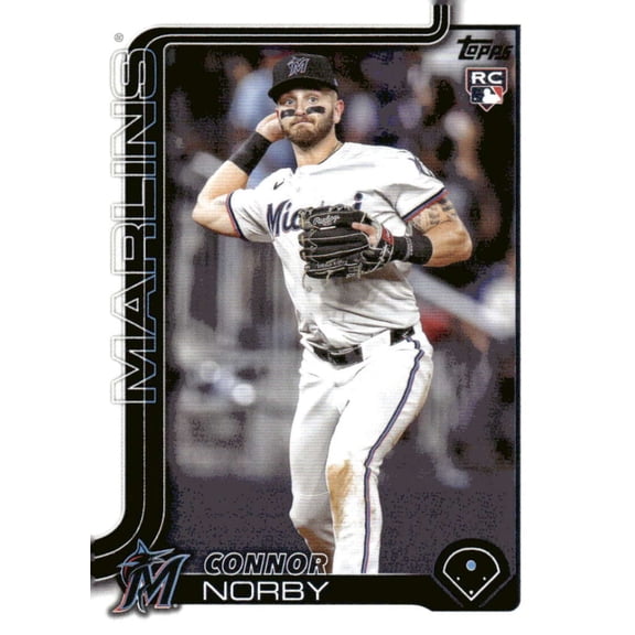2025 TOPPS #132 CONNOR NORBY RC MIAMI MARLINS