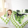thumbnail image 4 of Feelyou Cat Kitten Queen Comforter Set, St. Patrick's Day Shamrock Bedding Set, 3pcs, 4 of 8