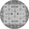 thumbnail image 1 of Ahgly Company Indoor Round Oriental Gray Traditional Area Rugs, 3' Round, 1 of 1