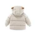 thumbnail image 4 of Toddler Kids Girls Jacket Winter Bear Ears Hooded Coat Baby Boys Jacket Thick Warm Outerwear Clothes 3 Years-4 Years, 4 of 4