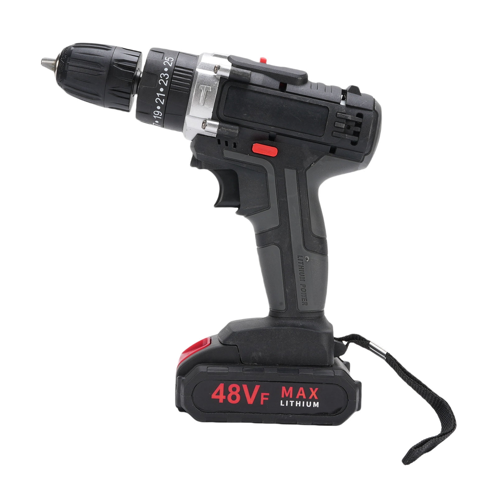 Power Drill, 350W 1450RPM 5400BPM 25 Torsion Gears Cordless Drill Driver with Tool Box, 21V Battery Powered Electric Screwdriver for DIY Home Maintenance