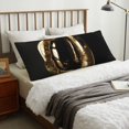 thumbnail image 4 of Fotbe Golden Lips Modern Sculpture Funda para Almohada Corporal con Diseño, Funda de Microfibra Ultrasuave de 20x54 Pulgadas, Ropa de Cama Elegante, 4 of 7