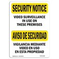thumbnail image 1 of SignMission OS-SN-A-1824-L-11658 18 x 24 in. OSHA Security Notice Sign - Video Surveillance in Use Bilingual, 1 of 1