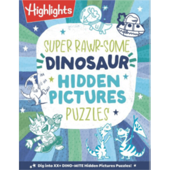 Super Rawrsome Dinosaur Hidden Pictures Puzzles (Paperback)
