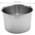 thumbnail image 4 of Juego de 4 Ollas de Doble Caldera de Acero Inoxidable para Derretir Velas de de JabóN de Chocolate 600 Ml y 1600 Ml, 4 of 5
