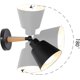 thumbnail image 3 of 2 paquetes de apliques Murales Vintages Industrielles Plafonniers Luminarias E27 En Mtal Rglable Lampe Murale Interieur Rtro Pour Chambre Cuisine Resta, 3 of 5