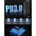thumbnail image 3 of Estación de carga USB Essri de 114 W y 6 puertos GaN para iPhone y Samsung, 3 of 7