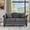 Grey + Velvet + Foam + 2 Seat 598, variant on 79" Chesterfield Sofa Black Velvet for Living Room, 3 Seater Sofa Tufted Couch with Rolled Arms and Nailhead for Living Room, Bedroom, Office, Apartment, 3S+2S