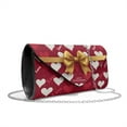 thumbnail image 2 of FOR U DESIGNS Bowknot Heart Clutch Purses for Women Waterproof Wedding Purses Multifunctional Formal Dressy Evening Bags Handbags Valentine's Day Decoration for Women, 2 of 9