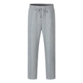 thumbnail image 4 of Mens Athletic Workout Sweatpants Straight Leg Pants with Pockets and Drawstring Elastic Waist Solid Color Loose Comfort Loungewear Trousers Pant, 4 of 5