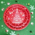 thumbnail image 6 of 160 PCS Christmas Paper Plates and Napkins Sets, Tree Plates and Napkins for Christmas Party Dinner, Xmas Winter Decorations, 6 of 6