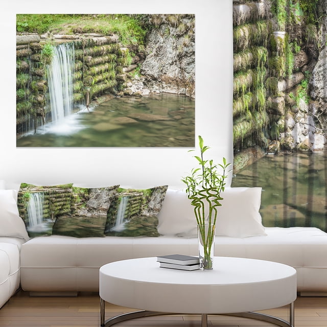 Fabulous Man made Waterfall - Landscape Canvas Art Print