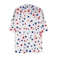 thumbnail image 5 of Idoravan Women's American 250Th Anniversary Print Kimono Cardigan Loose Cover Up Casual Blouse Tops Women's Independence Day Sunscreen Fashion Casual Printed Chiffon 3/4 Sleeve Cardigan Top, 5 of 6