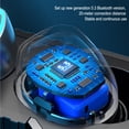 thumbnail image 4 of Bluetooth 5.3 Wireless Earbuds with Wireless Charging Case IPX7 Waterproof Stereo Headphones in Ear Built in Mic Headset Premium Sound with Deep Bass for Sport - grey, 4 of 8