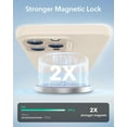 thumbnail image 4 of for iPhone 16 Pro Max Case, Compatible with MagSafe, Shockproof Military-Grade Protection, Magnetic Phone Case for iPhone 16 Pro Max, Classic Hybrid Case (HaloLock), Clear, 4 of 5