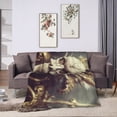 thumbnail image 6 of DouZhe Ultra-Soft Micro Fleece Lightweight Flannel Bed Blanket, Fantasy Horror Skull Print Cozy Warm Throw Blankets, 80"x60", 6 of 7