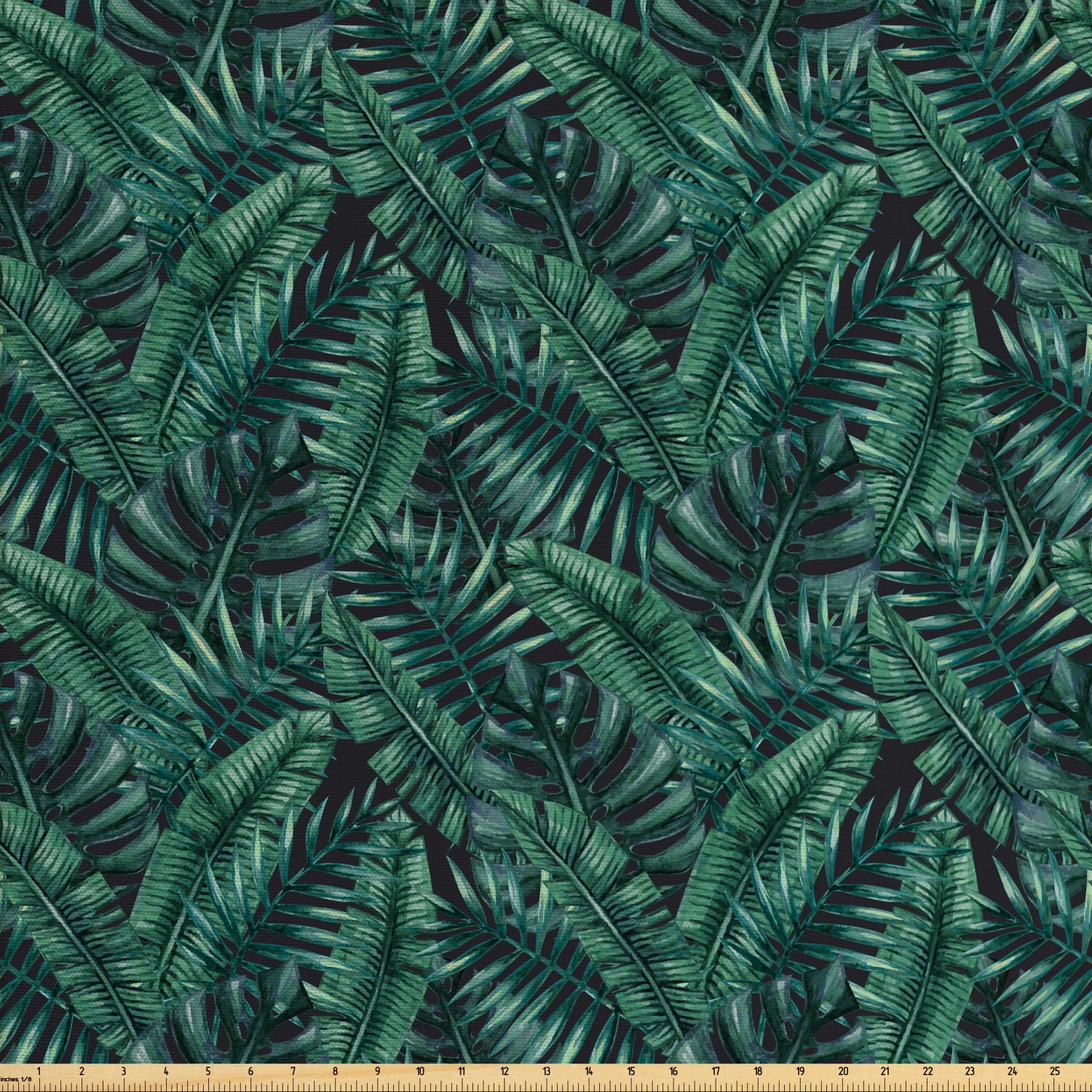 Palm Leaf Fabric By The Yard Watercolor Tropical Jungle Leaves Pattern Palm Leaf Fabric By The Yard Watercolor Tropical Jungle Leaves Pattern