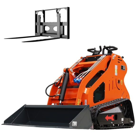 DigMaster 13.5HP Mini Skid Steer Loader B&S gasoline engine 617 lb Lift Compatible Multiple Attachment Farms Yards Forestry and More EPA