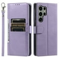 thumbnail image 2 of TECH CIRCLE Folio Case for Samsung Galaxy S24 Ultra (6.8") 2024 Phone - Protective Flip Fold Case with Wrist Strap, Built-in Stand & Card Slots Holders, Lightweight Portable Phone Cover, Purple, 2 of 8