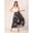 Navy Blue, variant on Women's Printed Poly Rayon Calf Length High Waist Skirt Flared Hem Casual Summer Wear Light Weighted Regular Long Beach Wear Party Wear Skirt