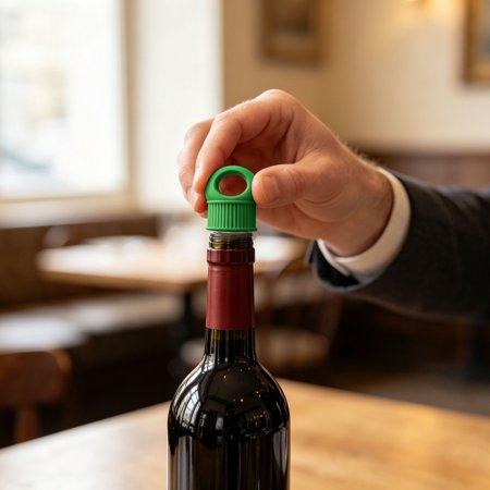 Wine Bottle Stopper with Handle 3 Pcs Reusable Wine Bottle Sealer Leakproof Bottle Cap For Standard Wine Bottles Wine Preservation Accessory
