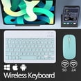 thumbnail image 2 of Teclado compatible con Bluetooth para iOS, Android, Windows, iPad, teclado Air Pro, teclado inalámbrico y mouse para Xiaomi, Huawei, tableta, 2 of 5