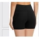 thumbnail image 5 of Pantalones cortos de cintura alta para mujer, entrenamiento de yoga, correr, compresión, ejercicio, bolsillos laterales Adepaton HMJM376-4, 5 of 8