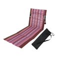 thumbnail image 2 of Silla de Playa Tipo Tumbona Asiento de Camping con Respaldo Portátil Plegable con Estructura de Aluminio Y Tela Oxford Adecuada para Piscina Y Jardín Borde marrón, 2 of 8