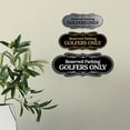 thumbnail image 3 of Signs ByLITA Designer Reserved Parking Golfers Only Sign (Black) - Small, 3 of 8