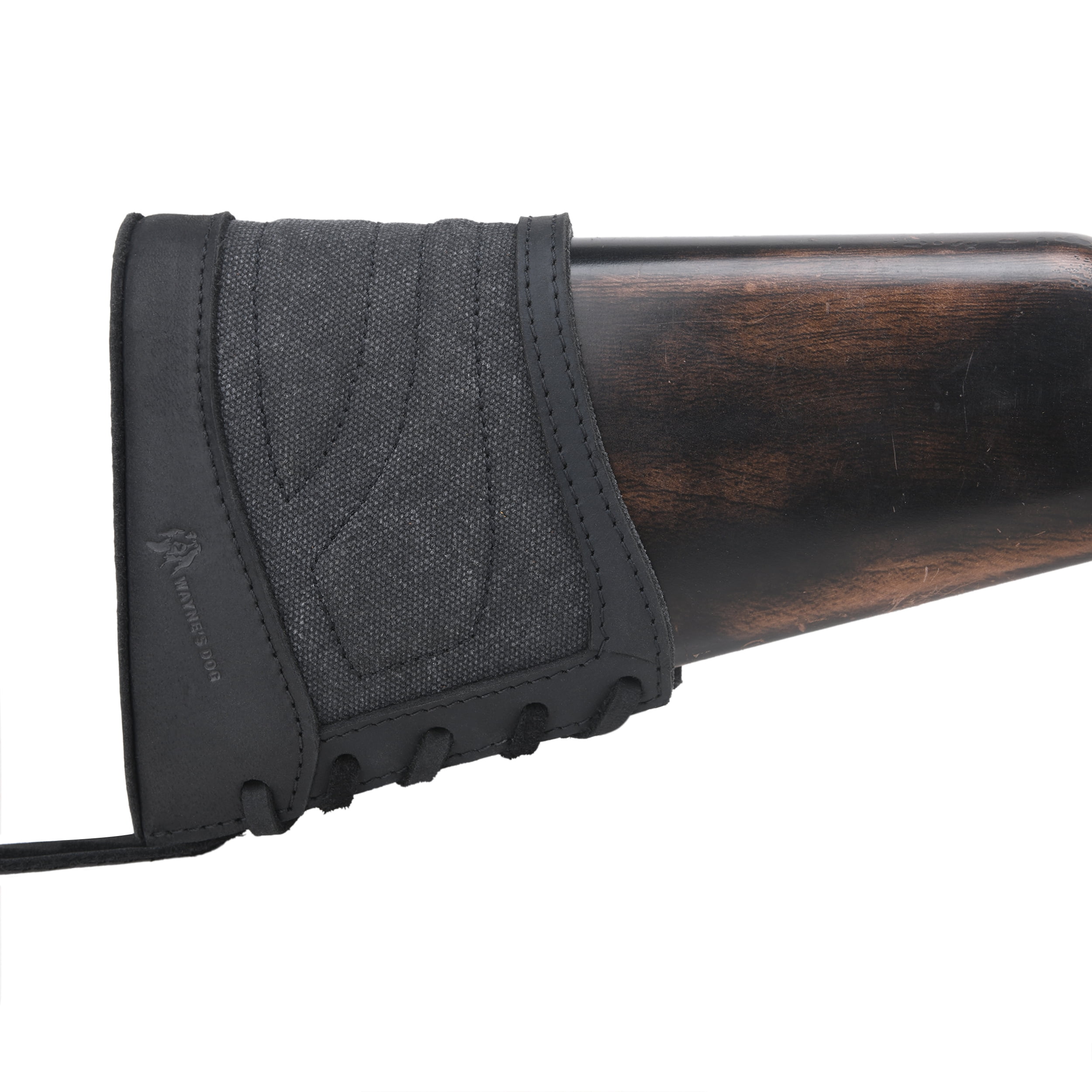 WAYNE'S DOG Slip on Recoil Pads for Rifles Shotguns, Adjustable Leather & Canvas Gun Buttstock Extension Pad