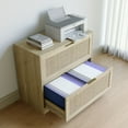 thumbnail image 4 of Coewske 2-Drawer File Cabinet Lateral Filing Cabinet Printer Stand w/ Lock Home Office Nature, 4 of 8
