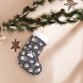 thumbnail image 7 of Bingfone Colorful Paws Of Dog Print Personalized Christmas Stocking - Snowman Design Large 18 inch,Family Holiday Season Decor, 7 of 7