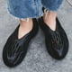 thumbnail image 5 of Zapatos de playa Zapatos de cueva Caucho Color sólido Duradero Vacaciones de verano (Negro 6.5), 5 of 9