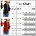 thumbnail image 2 of KZKR Women Color Block Hoodie Long Sleeve Casual Sweatshirt Drawstring Hooded Sweatshirts with Pocket, 2 of 3