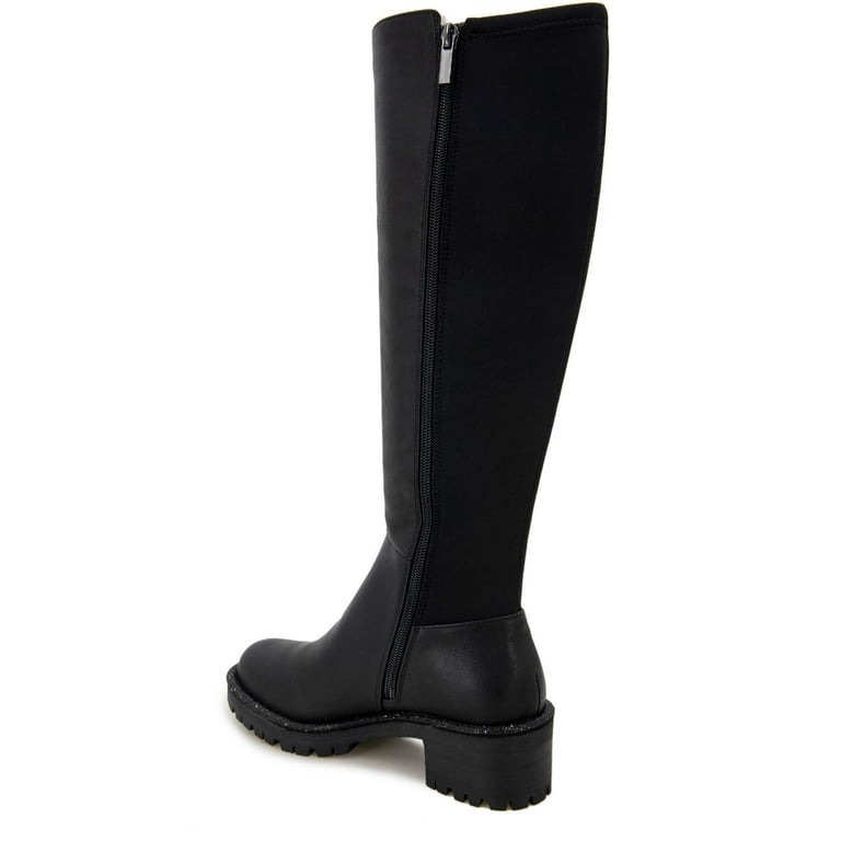 Kenneth Cole Reaction Womens Tate Jewel Stretch Zipper Tall Knee High Boots