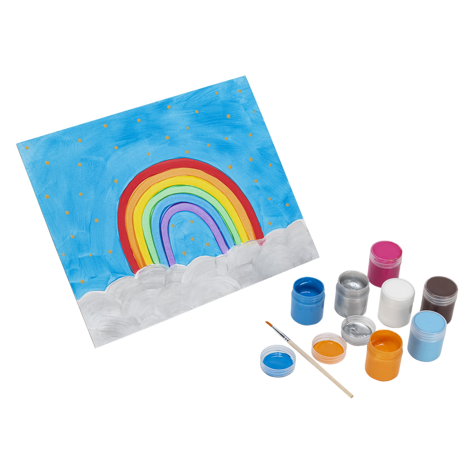 Little Yellow Bicycle: Tempera Paint Set - 12 Bright & 6 Metallic Colors, 0.5oz Pots, 18 ct Washable Paints, Art & Crafts Supplies, Kids Ages 5+